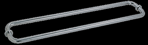 Back-to-Back-Rohrhandtuchhalter der BM-Serie mit Metallscheiben L200