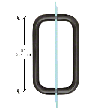 6-Zoll-Duschtürgriff ohne Metallscheibe L103