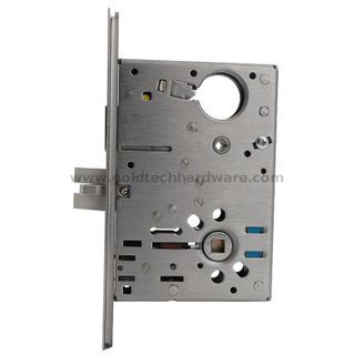 SUS304 American ANSI/BHMA A156.13 UL-gelistetes Einstecktürschloss B213 Schlaf- oder Ausgangssperrfunktion 