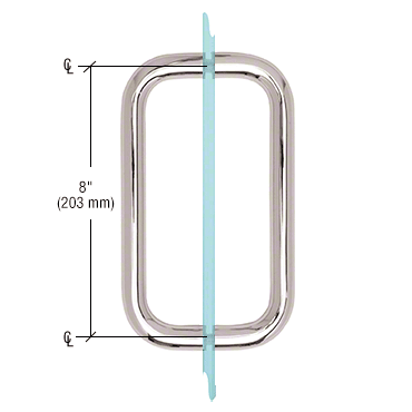 Glastür-Hardware-Zubehör, Rücken-an-Rücken-Rohr-Duschtürgriff